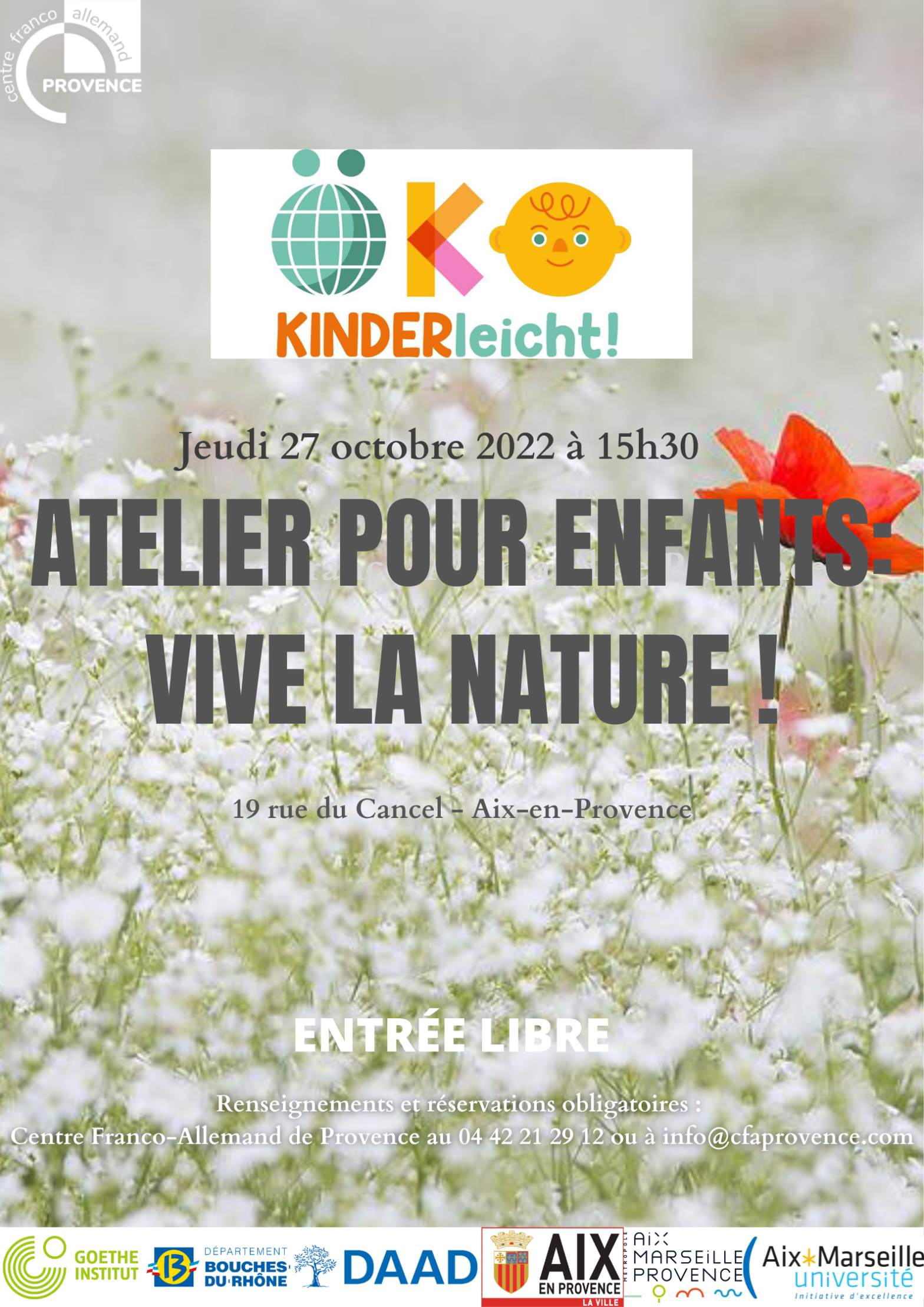 Atelier pour enfants :   Vive la nature !